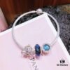 Pandora Enchanted Blue Carriage New Arrival! ZP-Grade Quality, Premium Craftsmanship, Sparkling Deep Blue Faceted Glass, Fairy Tale Carriage Design with Shimmering Navy Blue Heart