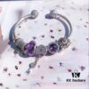 Pandora Pandora Purple Heart Key Pendant 🔑 New Arrival! Made with Counter Material for One-to-One Perfect Craftsmanship, Quality Comparable to Official Stores!