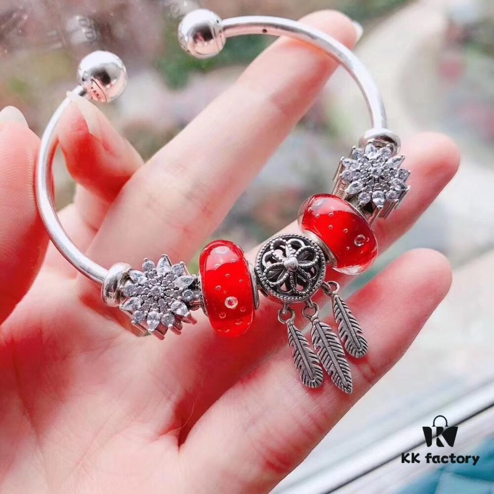 Pandora Bubble Red Sparkle Romantic Dream Catcher New Arrival! High-Quality Replica with Authentic Materials