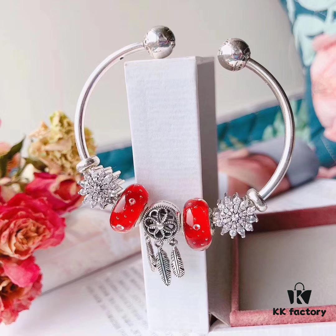 Pandora Bubble Red Sparkle Romantic Dream Catcher New Arrival! High-Quality Replica with Authentic Materials