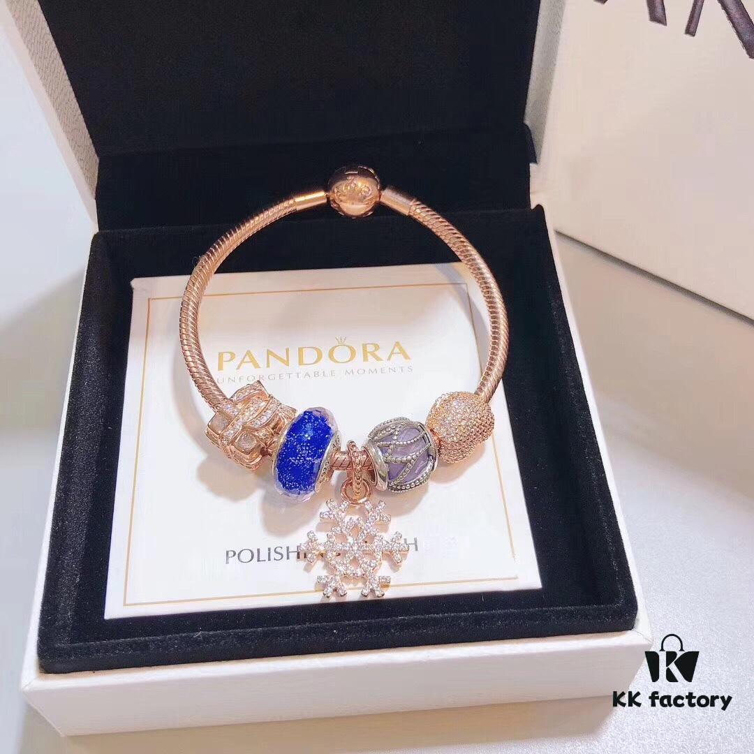 Pandora Rose Snowflake ❄️ New Arrival! High-Quality Replication Using Counter Materials, Perfect Craftsmanship Comparable to Authentic Store Quality
