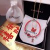 Pandora New Year Flash Sale: Red Swan Necklace + Pandora Red String Bracelet Set