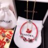 Pandora New Year Flash Sale: Red Swan Necklace + Pandora Red String Bracelet Set