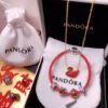 Pandora New Year Flash Sale: Red Swan Necklace + Pandora Red String Bracelet Set