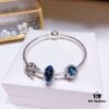 Pandora Enchanted Blue Carriage New Arrival! ZP-Grade Quality, Premium Craftsmanship, Sparkling Deep Blue Faceted Glass, Fairy Tale Carriage Design with Shimmering Navy Blue Heart