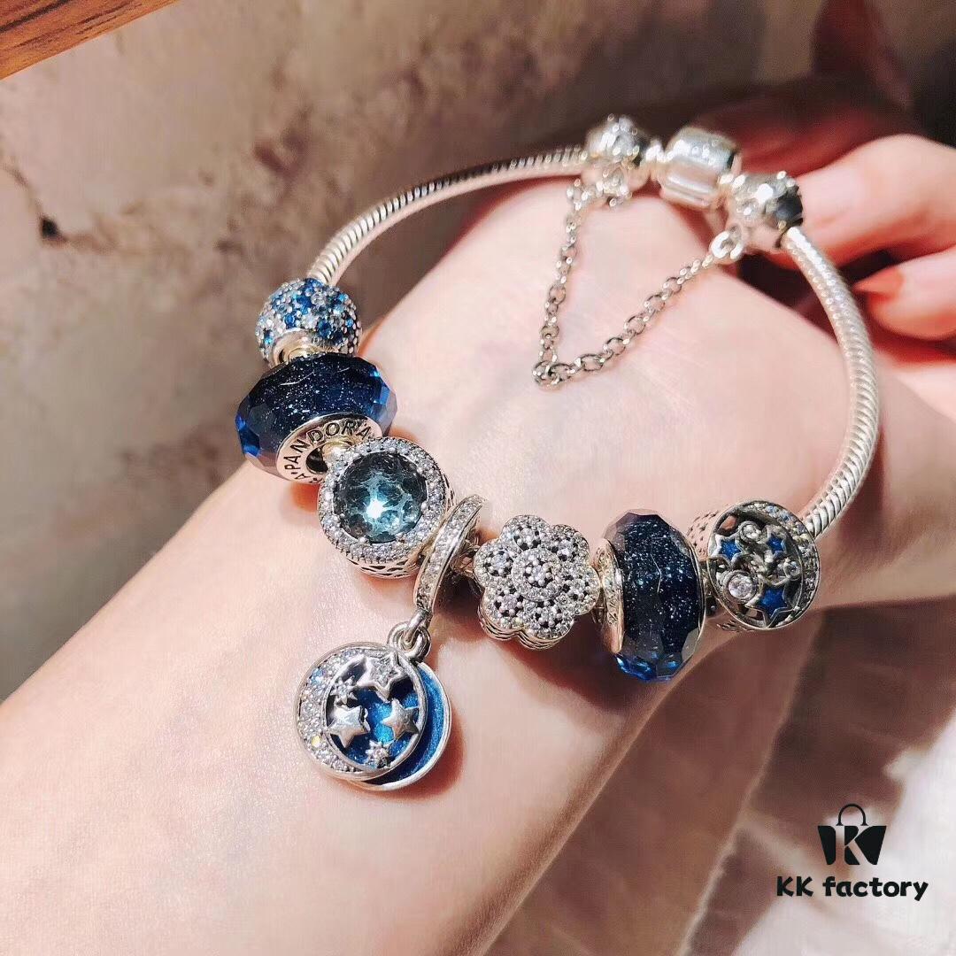 Pandora Pandora Nostalgic Night Sky Blue New Arrival! Perfect 1:1 Craftsmanship with Store Materials, Quality Comparable to Official Counter