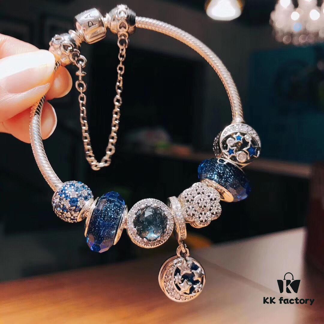 Pandora Pandora Nostalgic Night Sky Blue New Arrival! Perfect 1:1 Craftsmanship with Store Materials, Quality Comparable to Official Counter