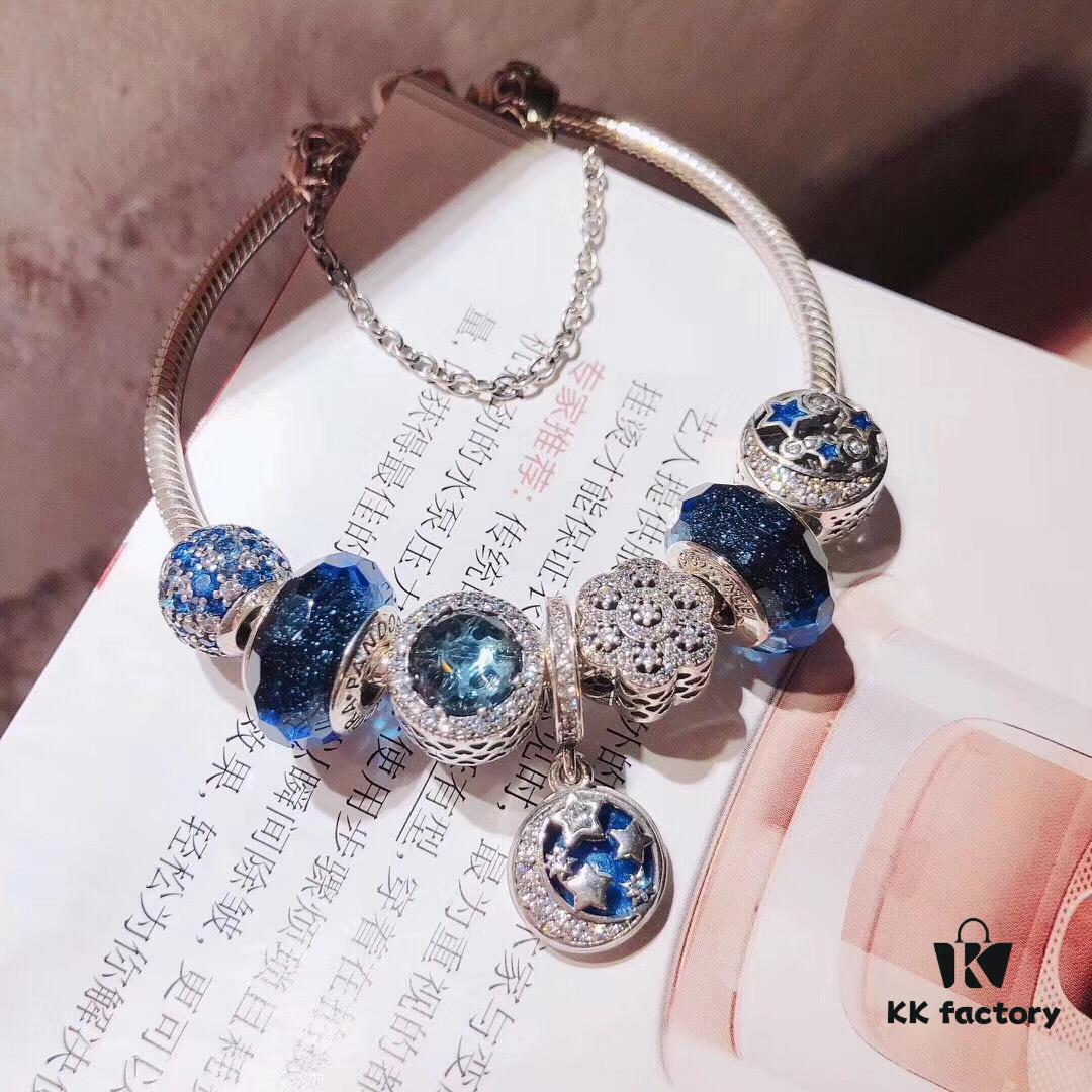 Pandora Pandora Nostalgic Night Sky Blue New Arrival! Perfect 1:1 Craftsmanship with Store Materials, Quality Comparable to Official Counter