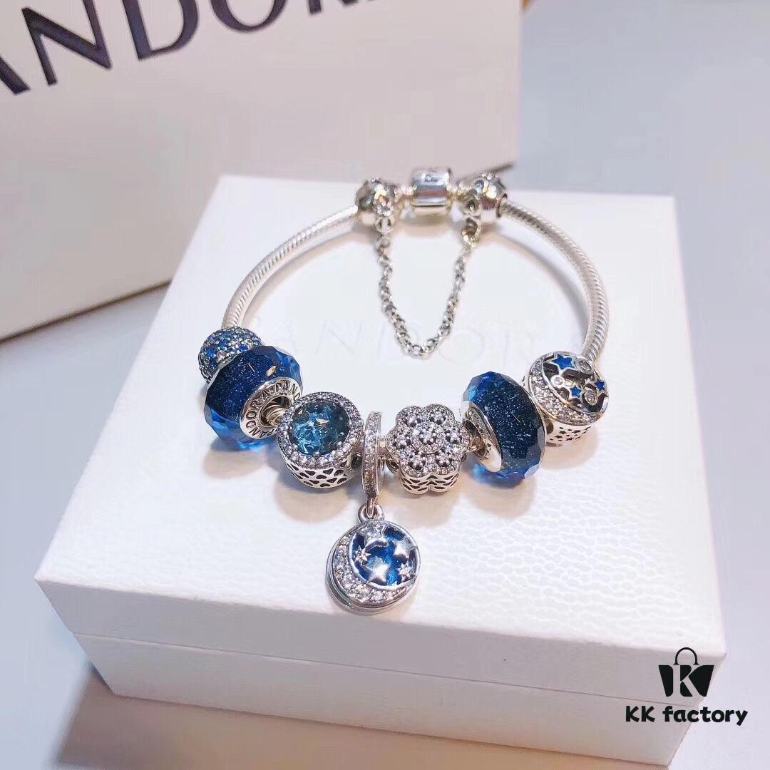 Pandora Pandora Nostalgic Night Sky Blue New Arrival! Perfect 1:1 Craftsmanship with Store Materials, Quality Comparable to Official Counter