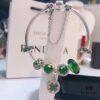 Pandora Fresh Green Clover Lucky Charm - New Arrival, Premium Replica with Authentic Materials