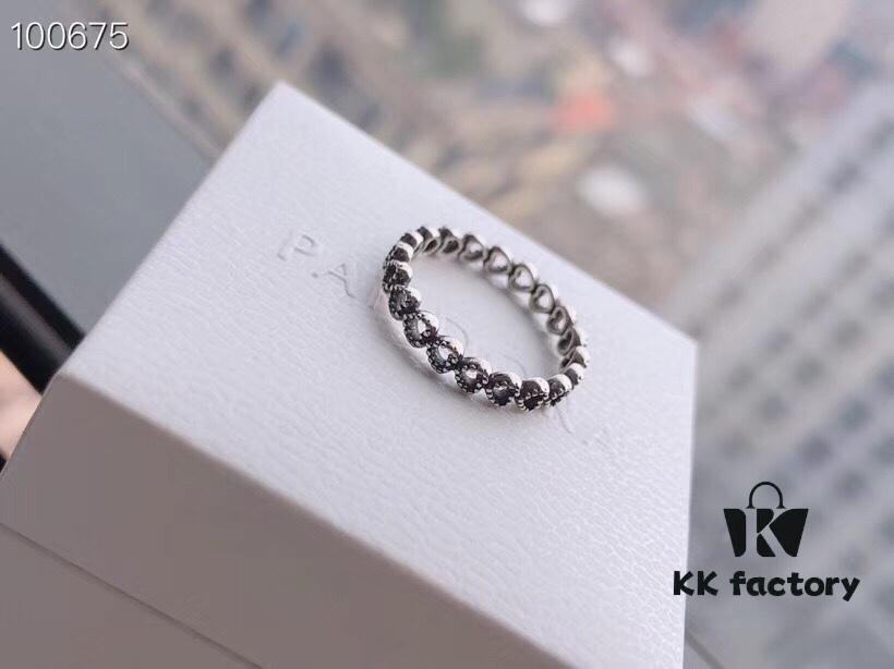 Classic Bestseller 🔥 Official Website Same Style Pandora 'Heart' Personalized Stackable Ring 💍