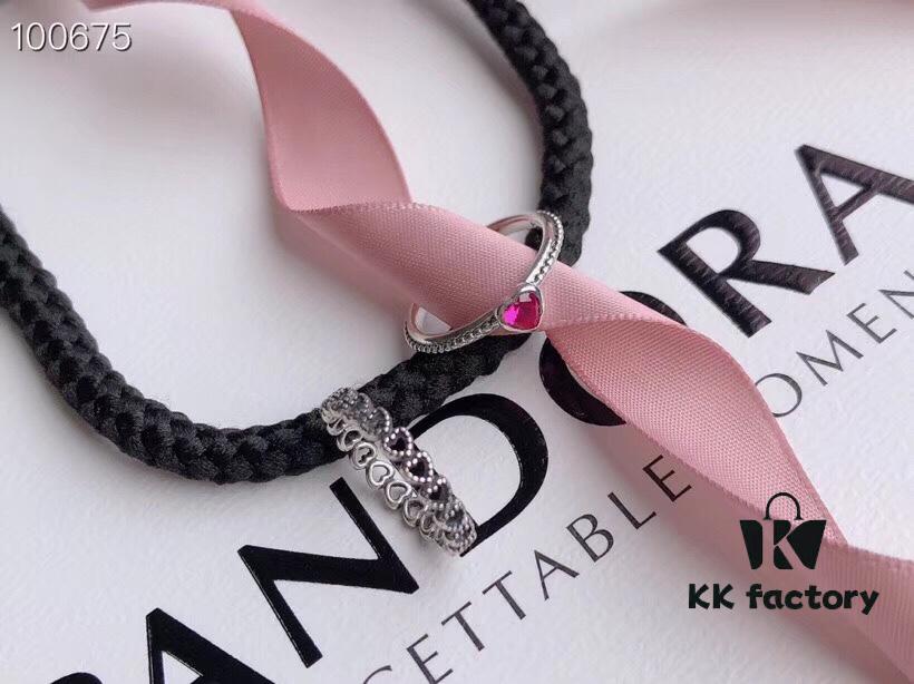 Classic Bestseller 🔥 Official Website Same Style Pandora 'Heart' Personalized Stackable Ring 💍