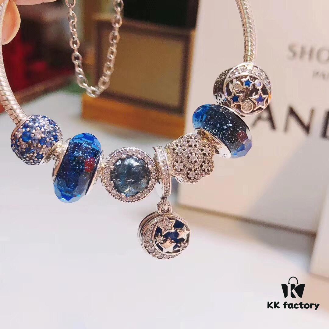 Pandora Pandora Nostalgic Night Sky Blue New Arrival! Perfect 1:1 Craftsmanship with Store Materials, Quality Comparable to Official Counter