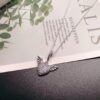 Pandora Latest Angel Wings Micropaved Diamond Necklace in 925 Silver with Sparkling Stone Accents