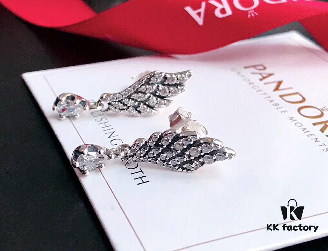 Pandora New Arrival Angel Wings Earrings