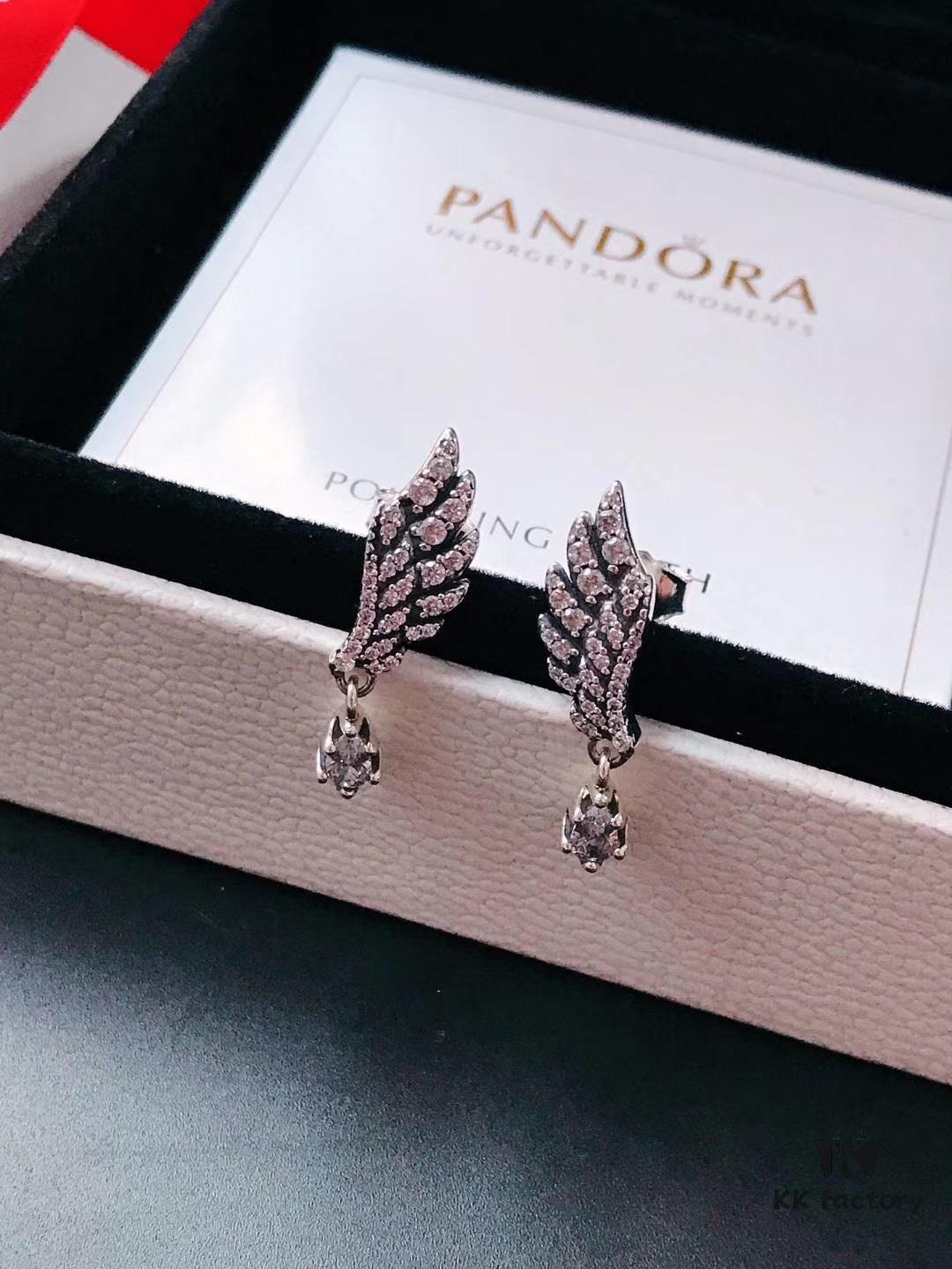 Pandora New Arrival Angel Wings Earrings