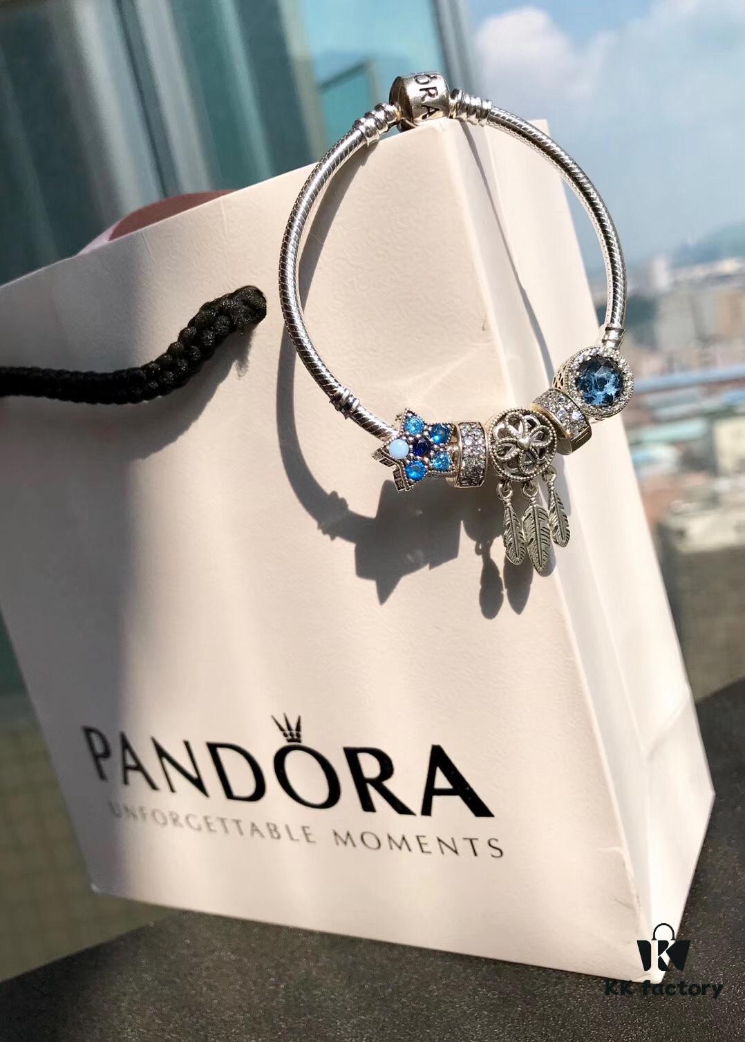 Pandora Sacred Dreamcatcher Series! 925 Sterling Silver, Full Weight, Authentic Engraving, Exquisite Enamel Craftsmanship, Hand-Set Imported Sparkling Zirconia Stones!