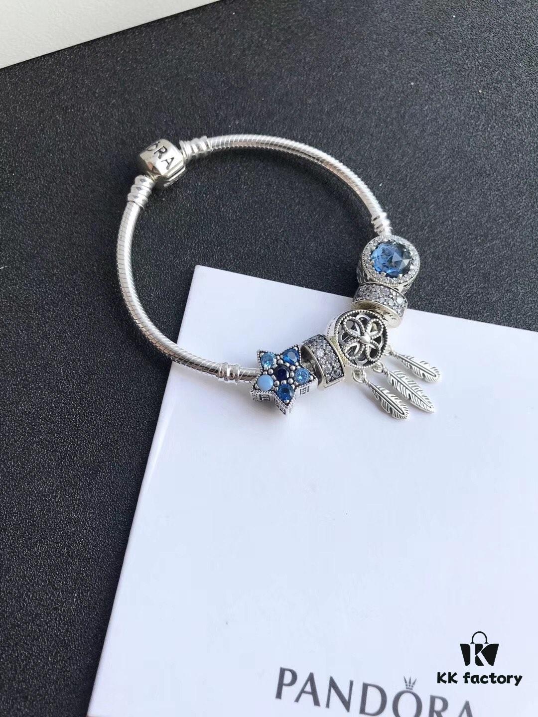 Pandora Sacred Dreamcatcher Series! 925 Sterling Silver, Full Weight, Authentic Engraving, Exquisite Enamel Craftsmanship, Hand-Set Imported Sparkling Zirconia Stones!