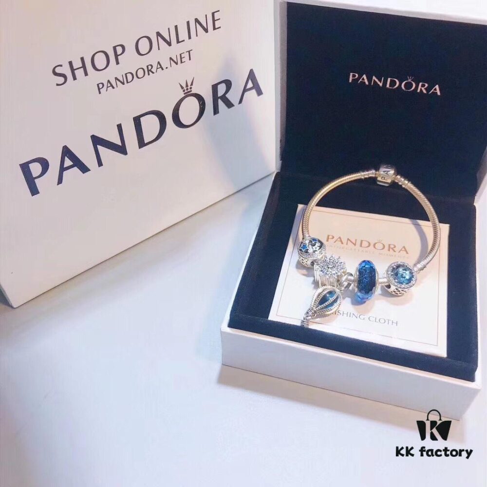 Pandora Blue Hot Air Balloon New Arrival! Premium Craftsmanship with Authentic Materials, Exquisite Cut Glass and Sparkling Rhinestones