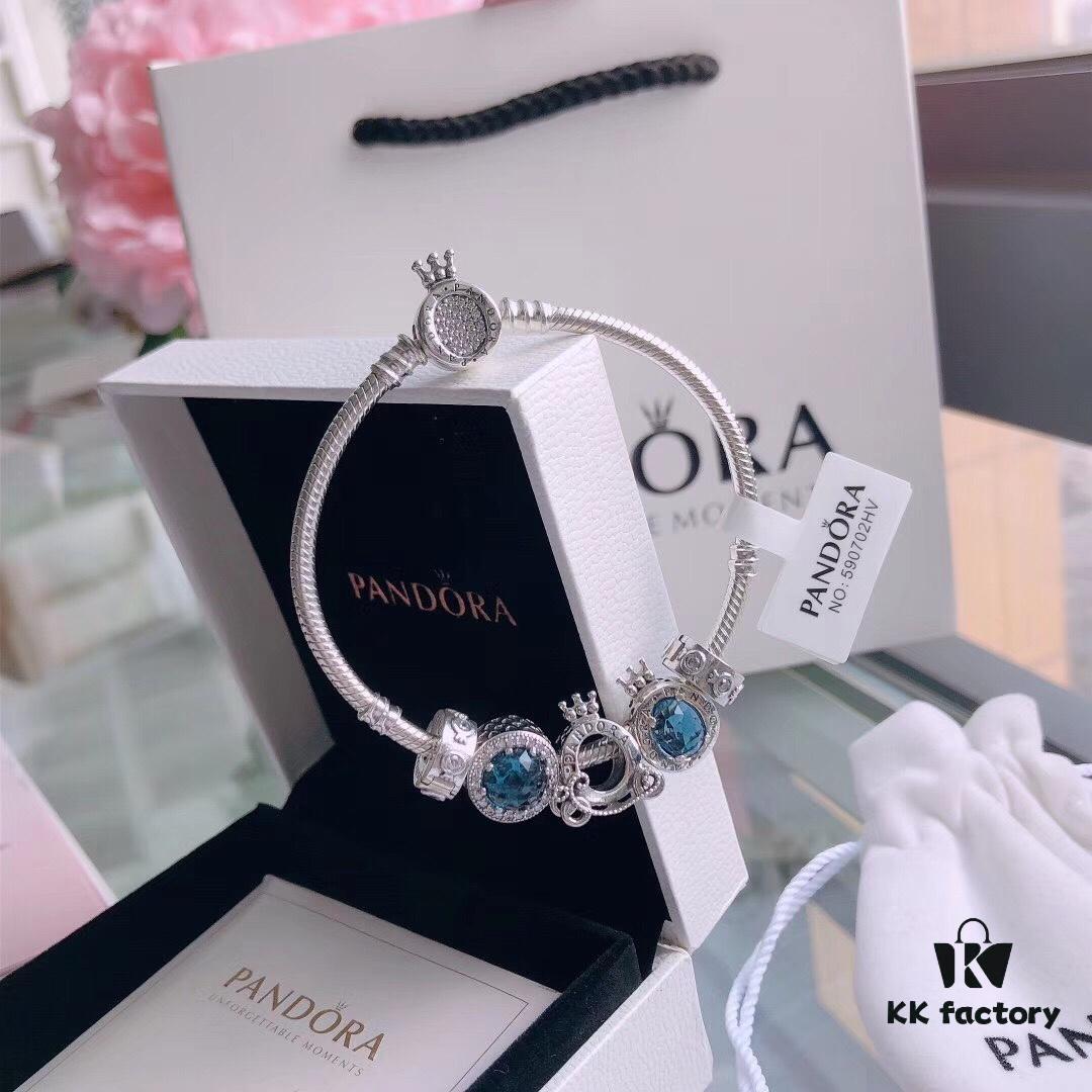 Pandora Official Website Same Style 'Sparkling Crown Carriage' Crown Bracelet