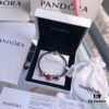 Pandora Rose Gold 'Sparkling Princess Lion' Leather Bracelet - Same as Official Website