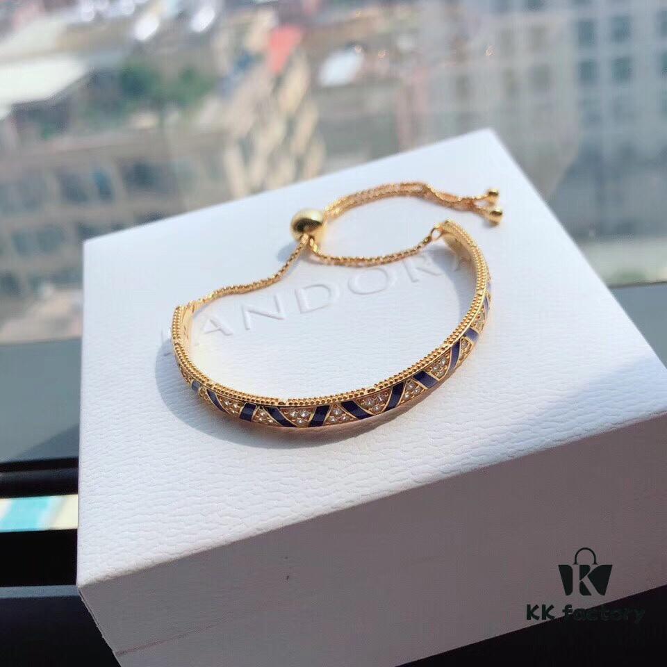 Official Website Same Style 2019 Latest Pandora Shine Exotic Gemstone and Striped Sliding Bracelet ❗️8384507090