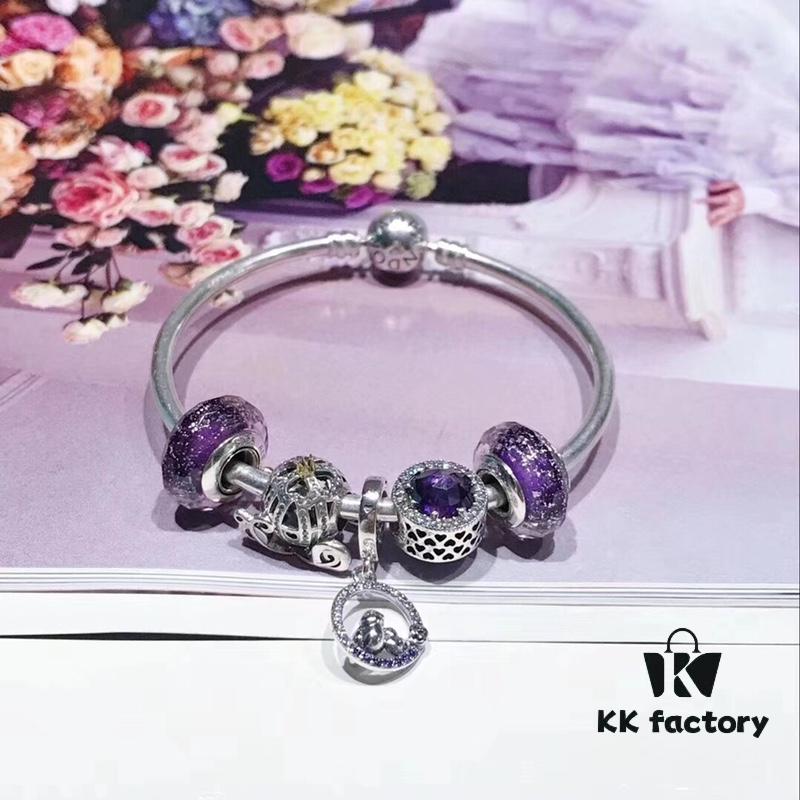 Pandora Pandora Purple Sparkling Bird New Arrival! Made with counter materials, perfectly crafted one-to-one, quality comparable to counter!