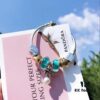 Pandora Night Glow Mint Pearl Bow New Arrival! 1:1 Perfect Craftsmanship with Counter Materials, Quality Comparable to Official Stores!