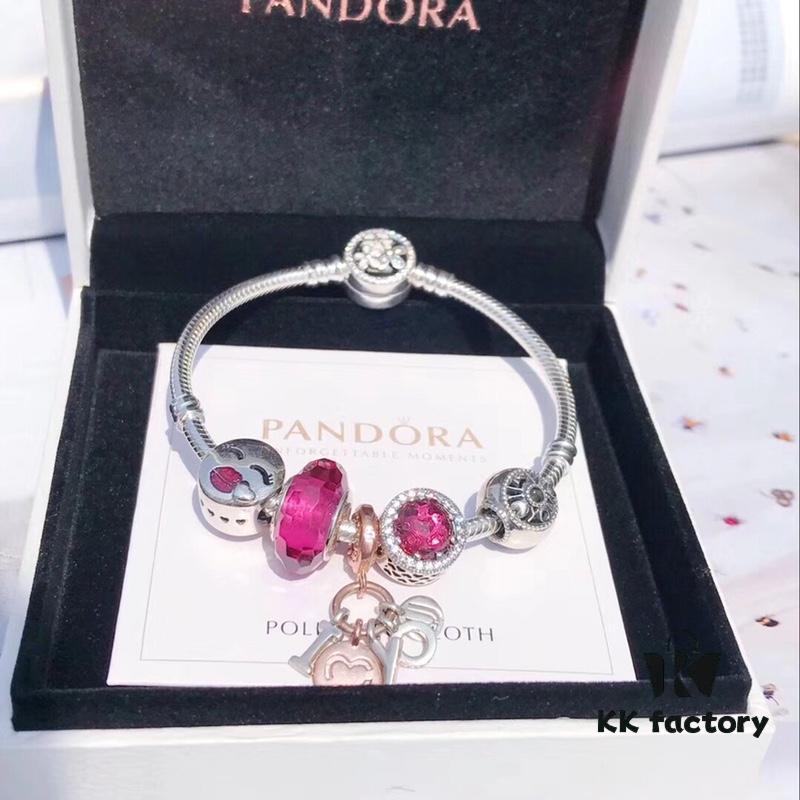 Pandora Enamel Red Love Poem Blossom New Arrival! High-Quality Replica with Authentic Materials, Precision Craftsmanship Comparable to Original Store Version