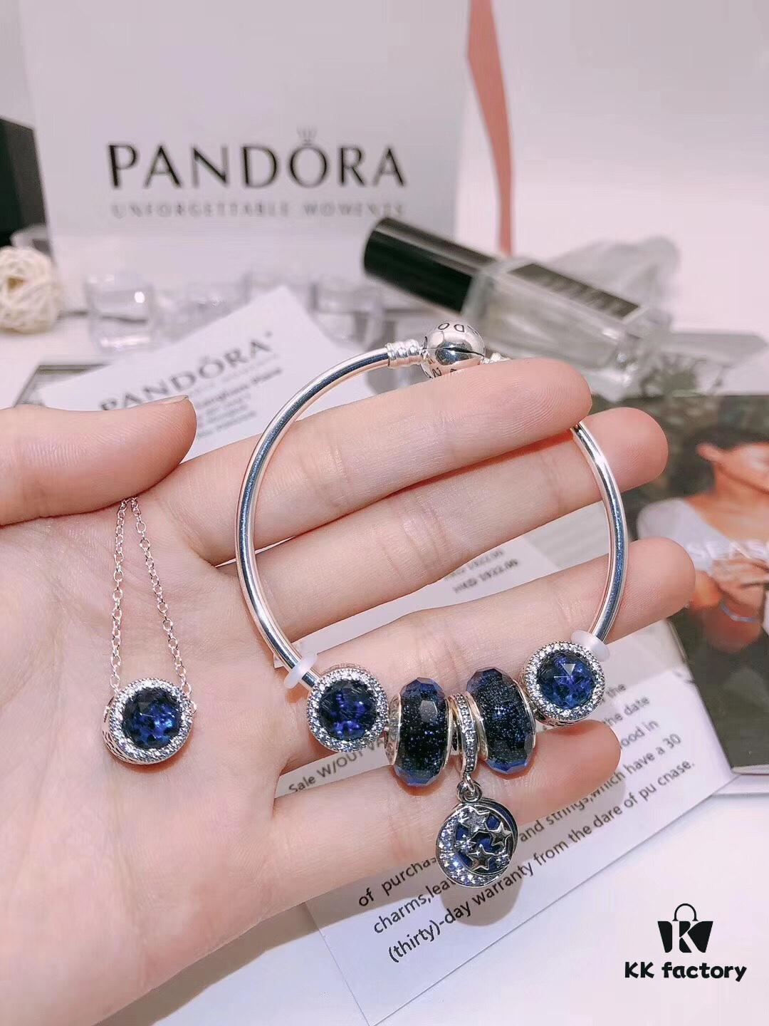 Pandora Elegant Set (Bracelet + Necklace) with Full Counter Packaging - 9 Stylish Choices for You