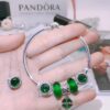 Pandora Elegant Set (Bracelet + Necklace) with Full Counter Packaging - 9 Stylish Choices for You