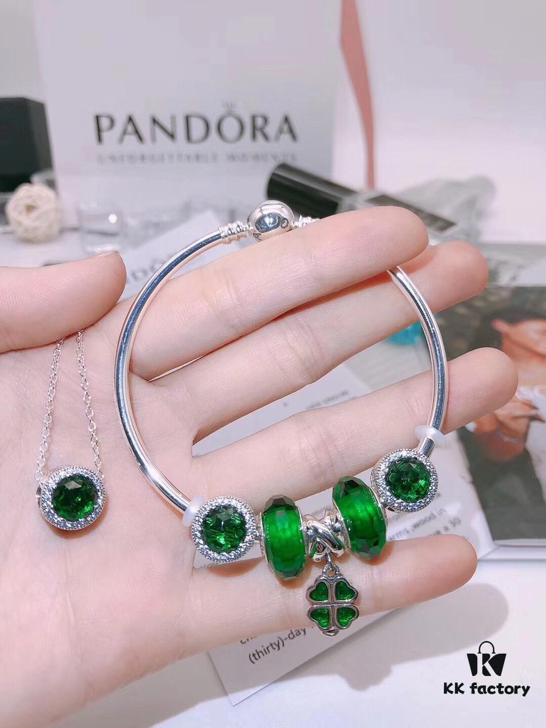 Pandora Elegant Set (Bracelet + Necklace) with Full Counter Packaging - 9 Stylish Choices for You