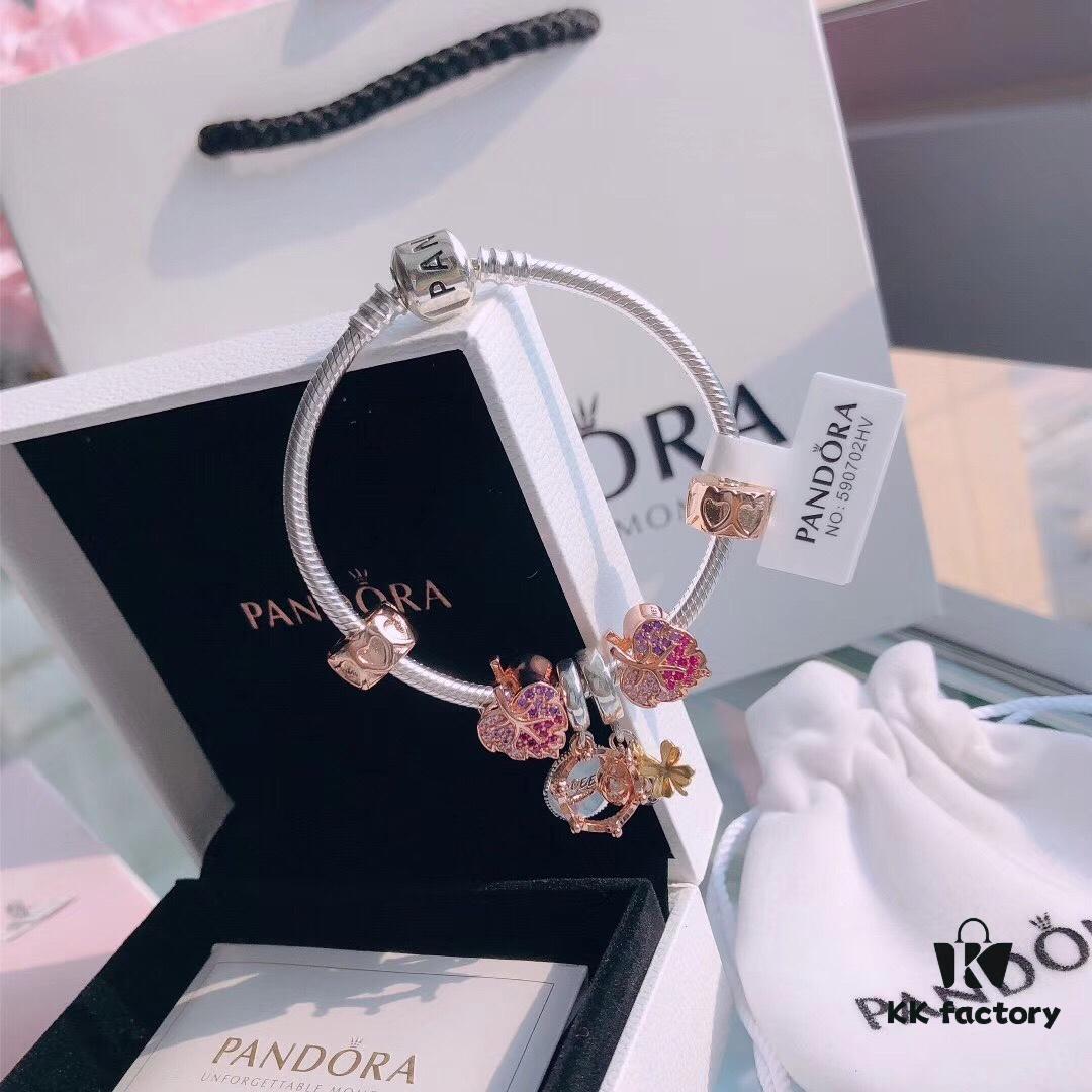 New Autumn Collection ✨ Brilliantly Launched 🔝 Pandora 'Radiant Falling Leaves' Bracelet Set – Official Website Same Style