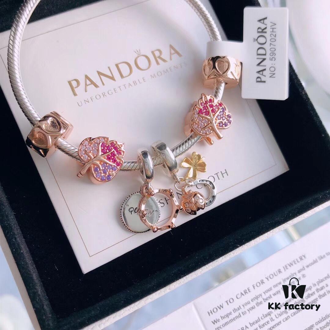 New Autumn Collection ✨ Brilliantly Launched 🔝 Pandora 'Radiant Falling Leaves' Bracelet Set – Official Website Same Style