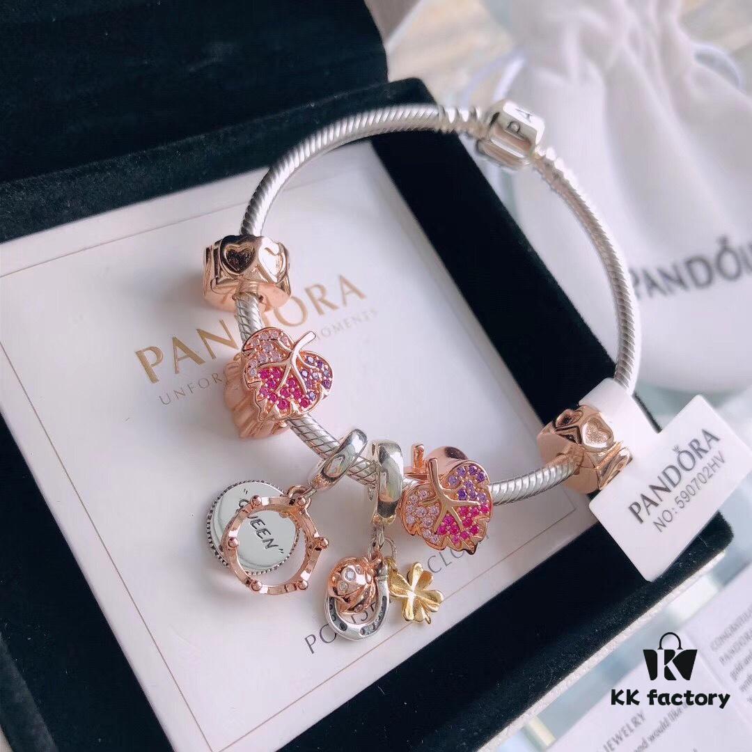 New Autumn Collection ✨ Brilliantly Launched 🔝 Pandora 'Radiant Falling Leaves' Bracelet Set – Official Website Same Style