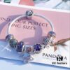 Pandora Pandora Silver Wire Purple Lovely Bella New Arrival! Highest Quality on Market, Supports Counter Cleaning! Perfectly Crafted with Authentic Materials!