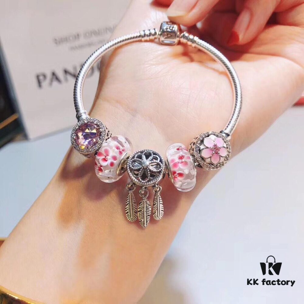 Pandora Blooming Peach Blossom Dream Catcher New Arrival! Premium Quality Replica with Original Materials, Perfect Craftsmanship Comparable to Authentic Store Version