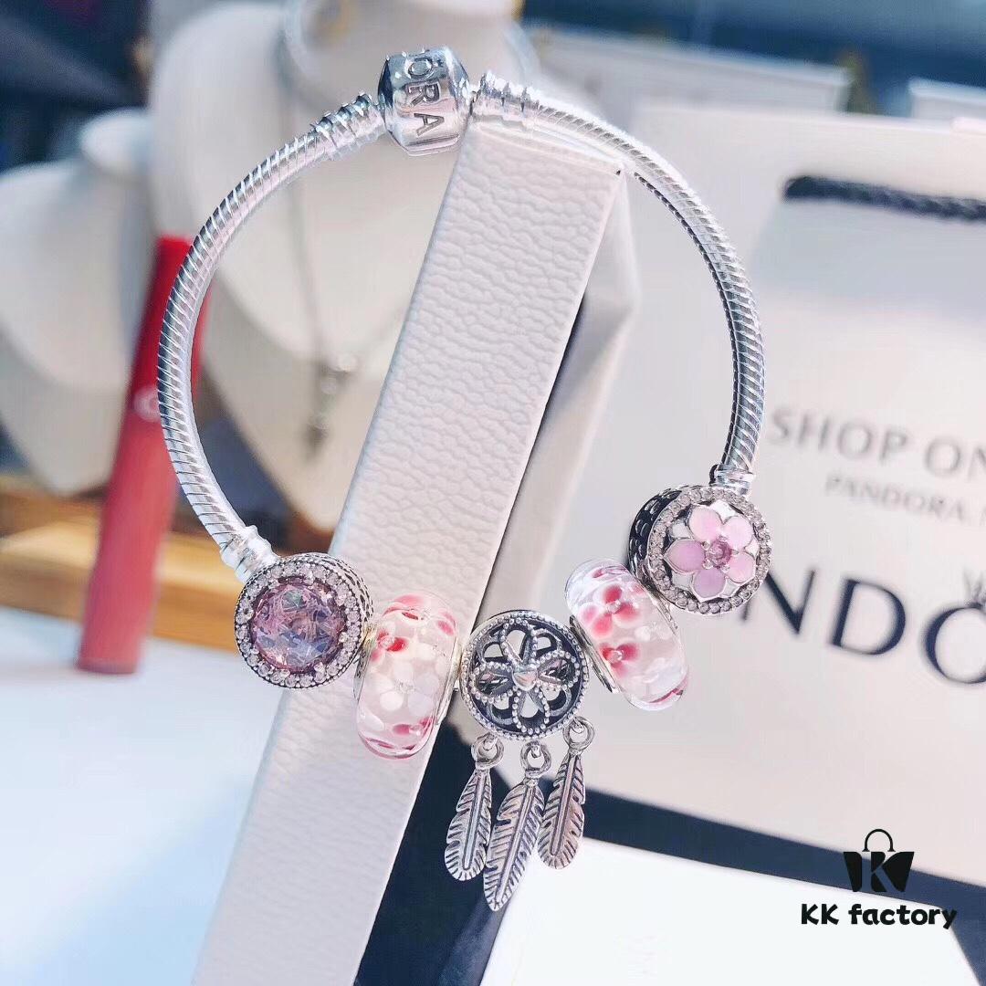 Pandora Blooming Peach Blossom Dream Catcher New Arrival! Premium Quality Replica with Original Materials, Perfect Craftsmanship Comparable to Authentic Store Version