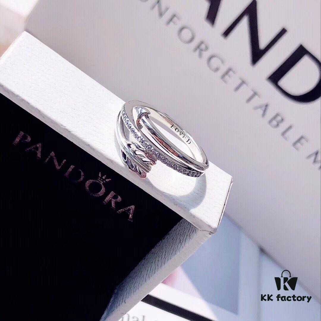 Exclusive 2019 New Arrival Official Website Style ❤Cupid Love Struck❤ Ring with 'LOVED' Engraved Inside - PANDORA's New Classic! ✈ Top-Tier Replica 🔥 Original Design PANDORA Ring 💍 Elegant and Glamorous, Instantly Elevates Any Outfit to Luxurious Elegance, Perfect for Evening Gowns