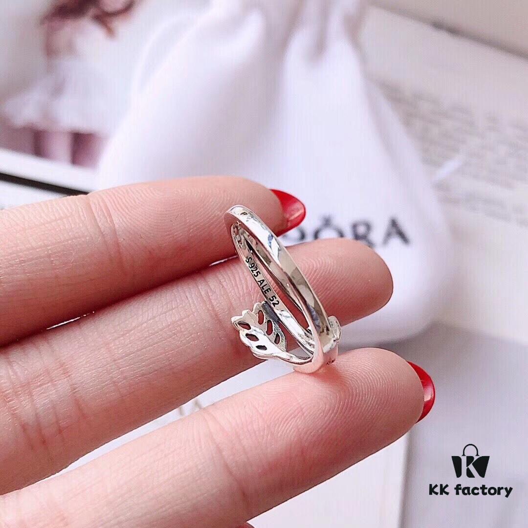 Exclusive 2019 New Arrival Official Website Style ❤Cupid Love Struck❤ Ring with 'LOVED' Engraved Inside - PANDORA's New Classic! ✈ Top-Tier Replica 🔥 Original Design PANDORA Ring 💍 Elegant and Glamorous, Instantly Elevates Any Outfit to Luxurious Elegance, Perfect for Evening Gowns