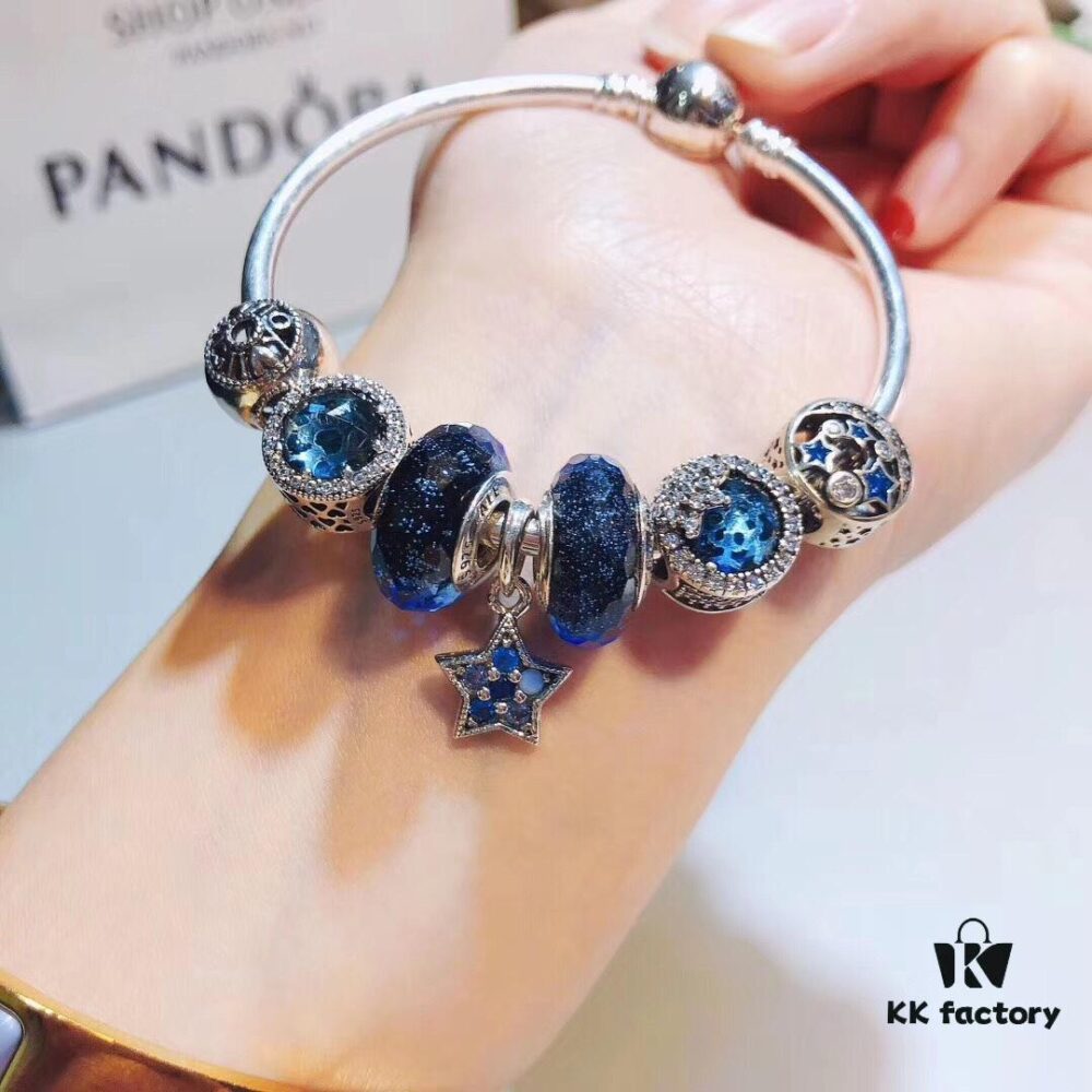 Pandora Pandora Shimmering Blue Star ⭐️ New Arrival! Made with counter materials, perfectly crafted one-to-one, quality comparable to official counter