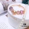 Pandora Rose Gold Series, Cute Bella New Arrival! ❌ Non-fading, Hypoallergenic, High-end Customized with Original Store Materials! Hollow-out Galaxy, Original Glass, Sparkling Cat's Eye, Little Bella Pendant