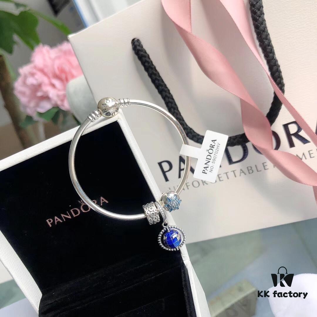 Pandora Globe Bracelet 'Fashionable Traveler' Rotating Earth Bracelet Set
