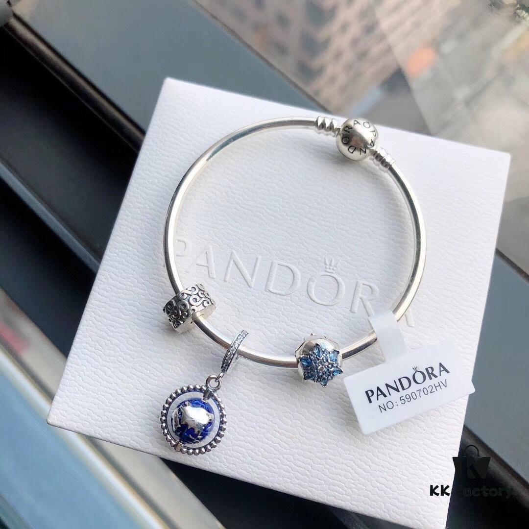 Pandora Globe Bracelet 'Fashionable Traveler' Rotating Earth Bracelet Set
