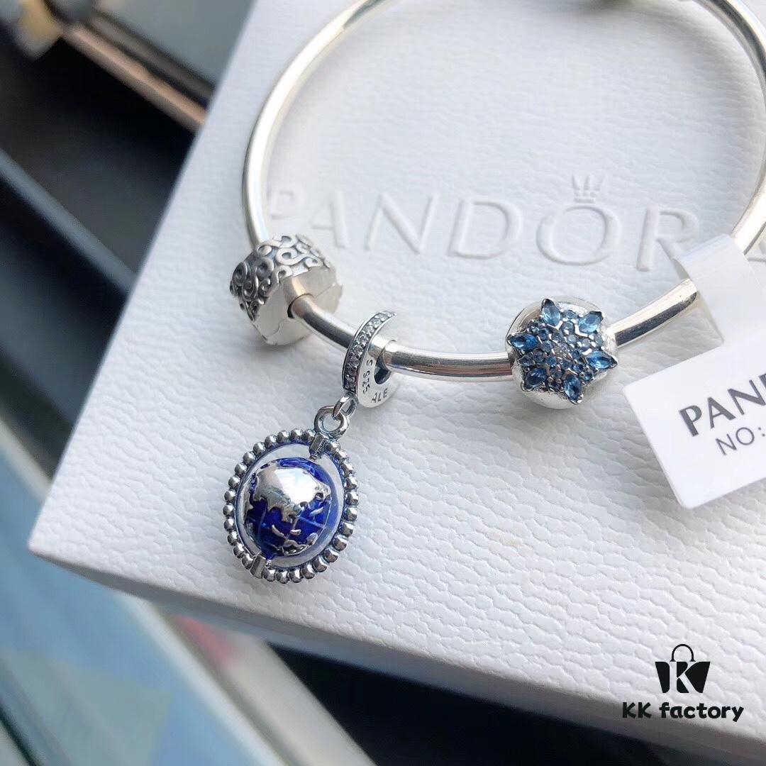 Pandora Globe Bracelet 'Fashionable Traveler' Rotating Earth Bracelet Set
