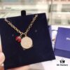 Swarovski 2019 Red Ladybug Hoop Necklace, Cute and Sweet Gift for Girlfriend, Flawless and Full of Vitality
