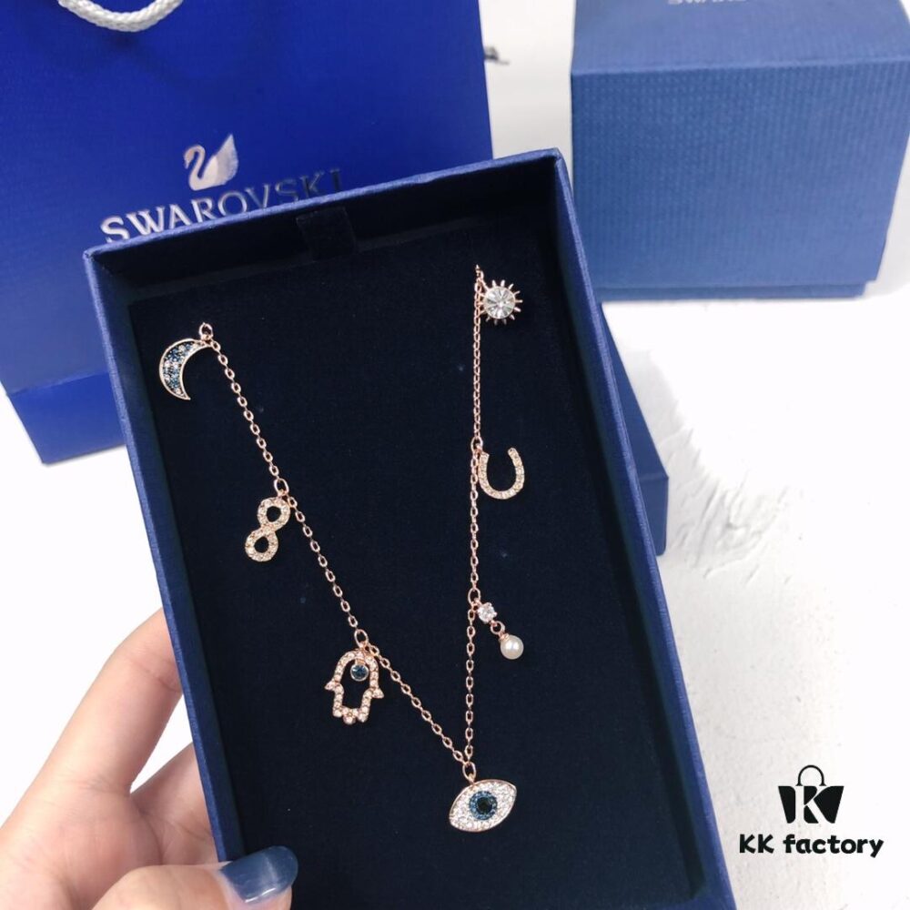 19 New Arrival Swarovski Evil Eye Tassel Necklace