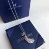 Swarovski 2019 New Feather Necklace with Rupert's Drop Crystal, Elegant and Versatile Pendant Jewelry for Women