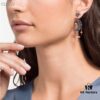 Swarovski New Arrival Earrings - Blue Moon with Star and Pearl Accents