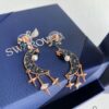 Swarovski New Arrival Earrings - Blue Moon with Star and Pearl Accents